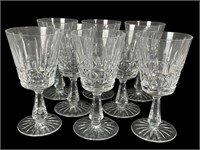 8 Waterford Water Goblets