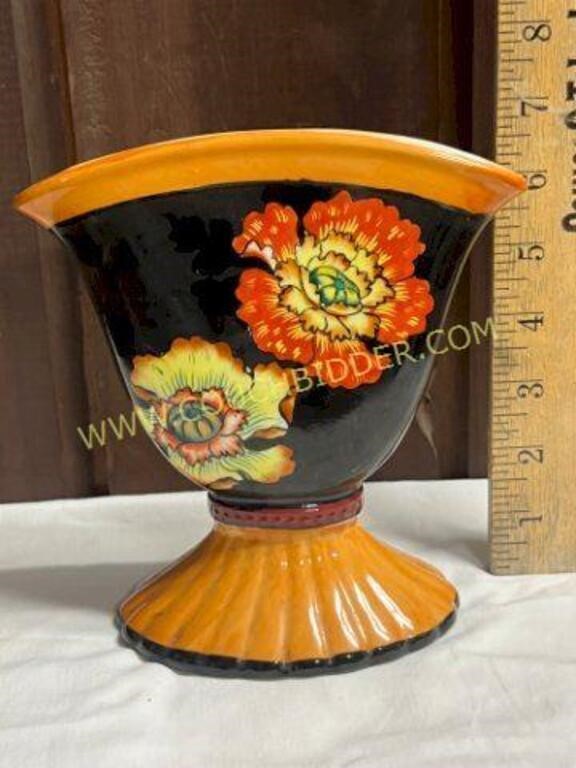 Vintage Art Deco Fan Vase