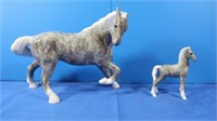 Porcelain Horse w/Baby Horse