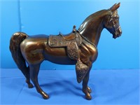 Copper Tone Metal Horse(repaired)