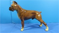 Metal w/Glass Boxer Dog