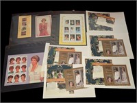 Princess Diana stamp sheet collection