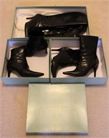 Gianni Bini Size 7-7.5 Black Heeled Boots