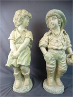Boy & Girl Statues