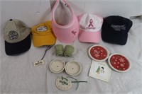 Longaberger Lot-5 Hats & other Assorted Items