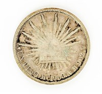 Coin 1908 Un Peso Mexico Libertad Silver Coin-Ch