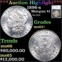 ***Auction Highlight*** 1896-s Morgan Dollar $1 Gr