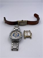 Art Deco Men's Wrist Watches & Russian Dive Watch