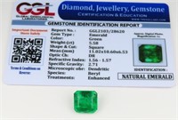 Loose Emerald - GGL Certified Clarity