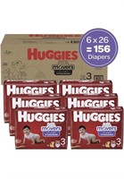 Huggies Baby Diapers 156 Count