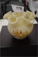 VINTAGE FENTON ALMOND CUSTARD HAND PAINTED