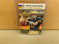 1999 Tom Brady Michigan rookie card
