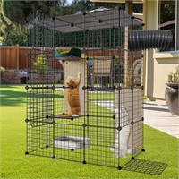 Oneluck 4-Tier Gym Cat Cage,Large Cat Enclosures w