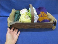 basket with "new paris" wool sweater - aprons