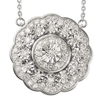 Round Brilliant 1.00 ct Lab Diamond Necklace