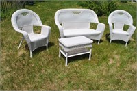 wicker patio funiture set