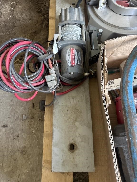 4000# ATV/UTV Winch W/Cable & Battery Connections