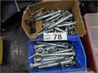 2 Boxes of Various Nuts, Bolts, Hardware