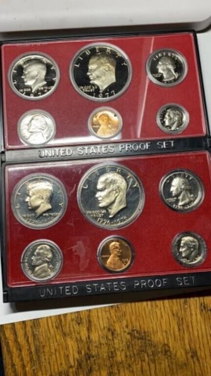 1976 & 1977 US Mint Proof Sets