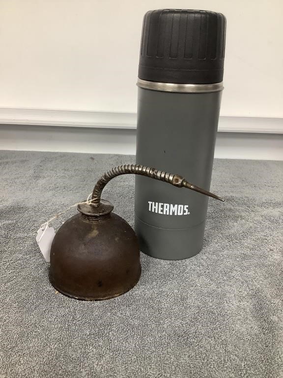 Thermos Bottle and Oil Can