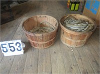 2 Bushel Baskets of Various Rope