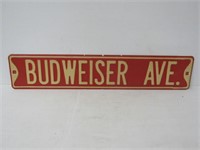 Budweiser Ave Street Sign 30"