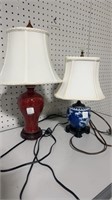 Two Porcelain Lamps