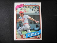 1980 TOPPS BASEBALL JOHNNY BENCH REDS