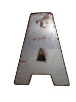 Large Antiqued Metal Initial A