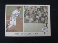 1959 FLEER TED WILLIAMS #62 1958 6TH TITLE