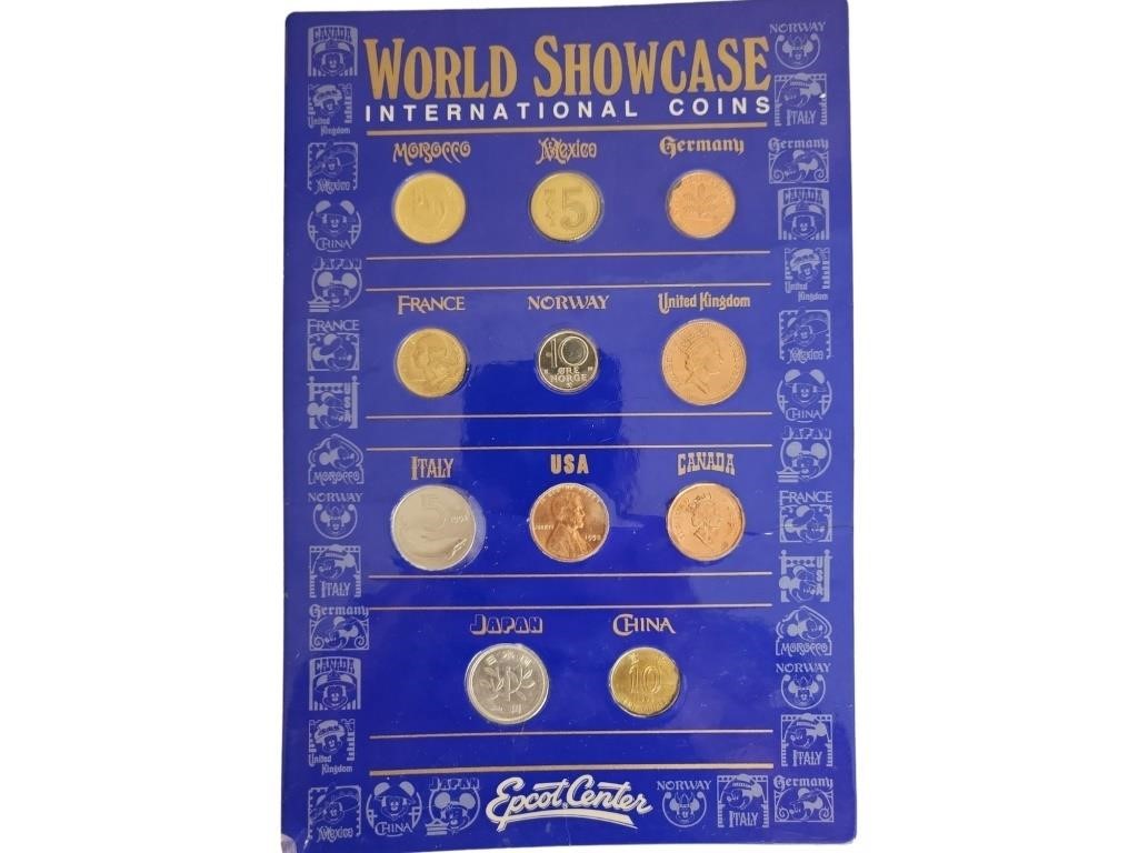 Epcot Center World Showcase International Coins