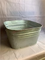 Large Galvanized Wash Bucket
