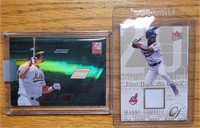 2 Card Relic Card Lot Giambi Bat/Ramirez Jersey