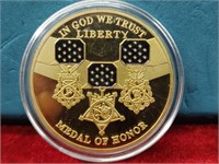 Colorized Medal of Honor Coin