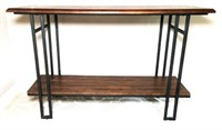 Metal & Wood Sofa Table