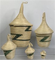 Rwandan Sisal Nesting Baskets