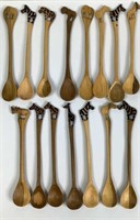Assorted African Animal Wooden Spoons