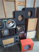 Lot Of Speaker Cabinets As Shown. Mostly New