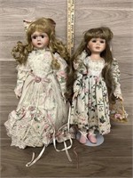 (2) Porcelain Dolls