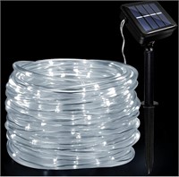 New, Solar Powered LED Rope Lights, Waterproof,