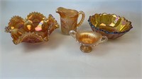 Assorted Carnival glassware