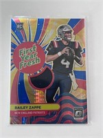 Bailey Zappe First Year Patch Card