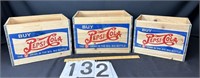 3 Stackable Wood Pepsi Crates