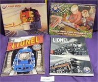 4 DIFF. LIONEL TRAIN CATALOGS