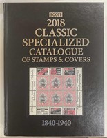 2018 Scott Catalog Classic 1840-1940 Worldwide Har