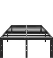 New 18 Inch Metal Full Size Bed Frame - Black