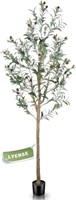 LYERSE Faux Olive Tree 5ft - Tall Olive Trees Arti