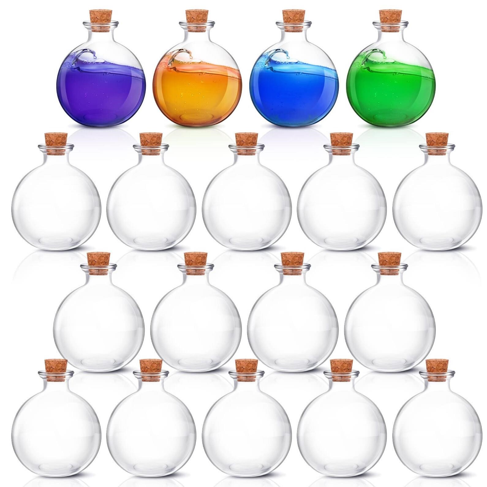 Tessco 18 Pieces Potion Bottles with Lid 8.5 oz Sp