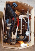 box with tools, hardware and miscellaneous