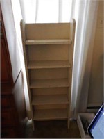 Primitive five tier wooden book shelf